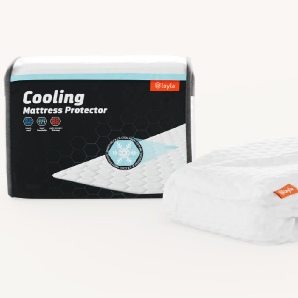 Never Used! Layla Cooling Mattress Protector – Queen